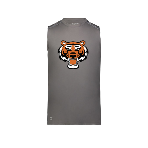 [222593.98D.S-LOGO1] Men's CoolDry TankTop (Adult S, Gray, Logo 1)