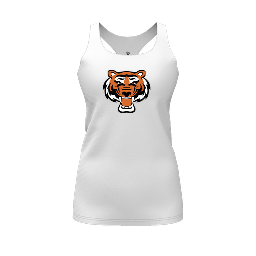 [FT0TRBWH-FYS-LOGO1] Decker Racerback Tank Top (Female Youth S, White, Logo 1)
