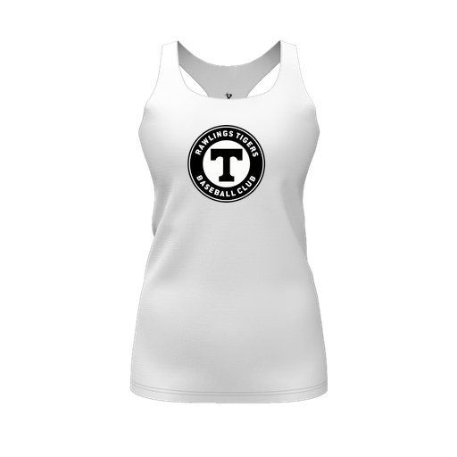 [FT0TRBWH-FYS-LOGO2] Decker Racerback Tank Top (Female Youth S, White, Logo 2)