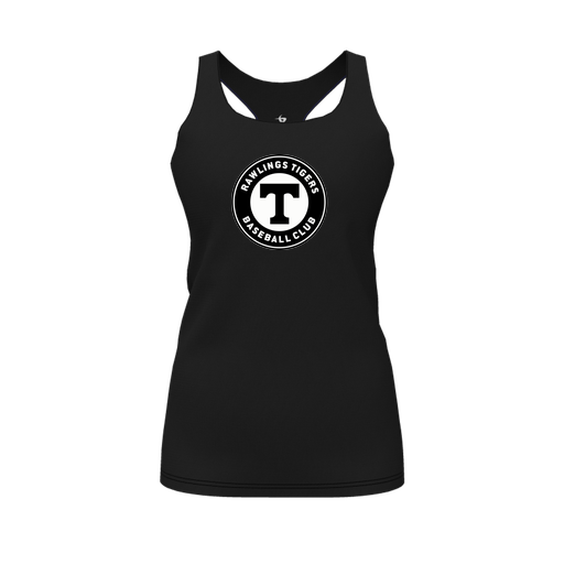 [FT0TRBBK-FYS-LOGO2] Decker Racerback Tank Top (Female Youth S, Black, Logo 2)