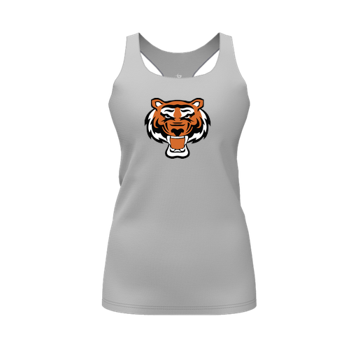 [FT0TRBGY-FYS-LOGO1] Decker Racerback Tank Top (Female Youth S, Gray, Logo 1)