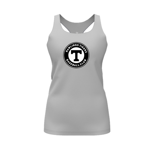 [FT0TRBGY-FYS-LOGO2] Decker Racerback Tank Top (Female Youth S, Gray, Logo 2)