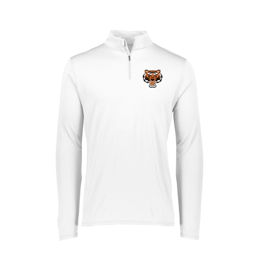 [FTLQFLWH-FAXS-LOGO1] Decker Women's Flex-Lite 1/4 Zip Shirt (Female Adult XS, White, Logo 1)