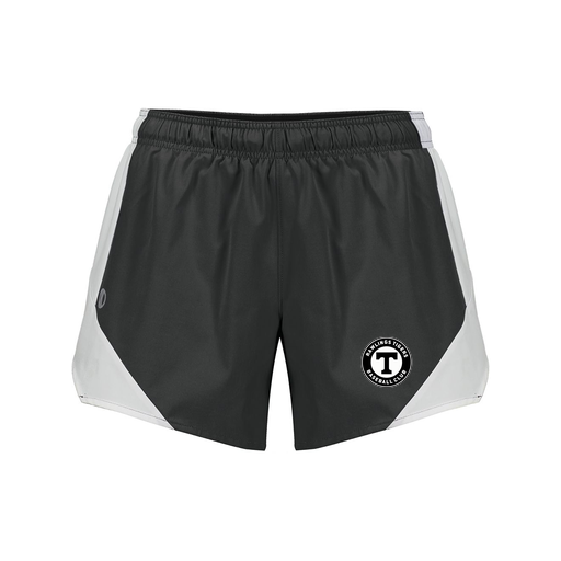 [229489.420.S-LOGO2] Girls Olympus Shorts (Female Youth S, Black, Logo 2)