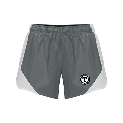 [229489.R04.S-LOGO2] Girls Olympus Shorts (Female Youth S, Gray, Logo 2)