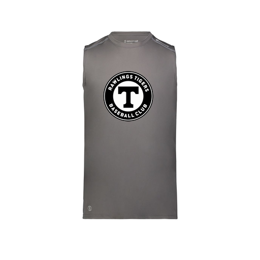 [222593.98D.S-LOGO2] Men's CoolDry TankTop (Adult S, Gray, Logo 2)