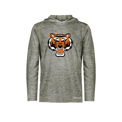 [FOLHCGGY-AS-LOGO1] Decker Men's Charge Hoodie (Adult S, Gray, Logo 1)