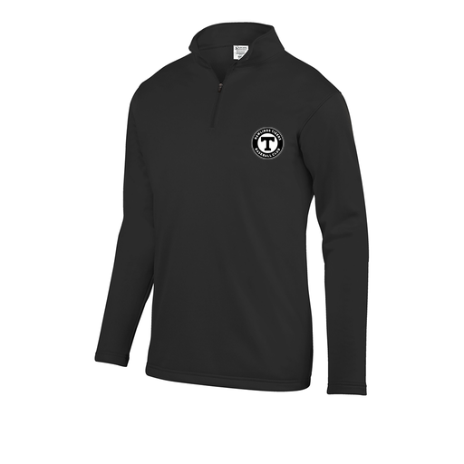 [FOLQFFBK-AS-LOGO2] Decker Men's FlexFleece 1/4 Zip (Adult S, Black, Logo 2)