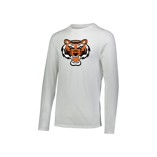 [FTLCUBWH-YS-LOGO1] Decker Youth Tri-Blend T-Shirt - Long Sleeve (Youth S, White, Logo 1)