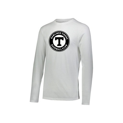 [FTLCUBWH-YS-LOGO2] Decker Youth Tri-Blend T-Shirt - Long Sleeve (Youth S, White, Logo 2)